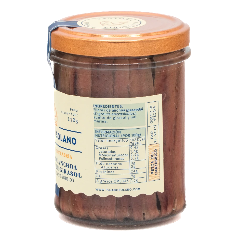 Tarro de Anchoas del Cantábrico ( 220 g)