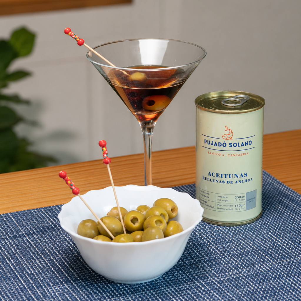 Lata de Aceitunas Rellenas de Anchoa (350 g)