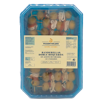 Tarrina de Banderillas de Doble Boquerón del Cantábrico (10 Piezas, 500 g)