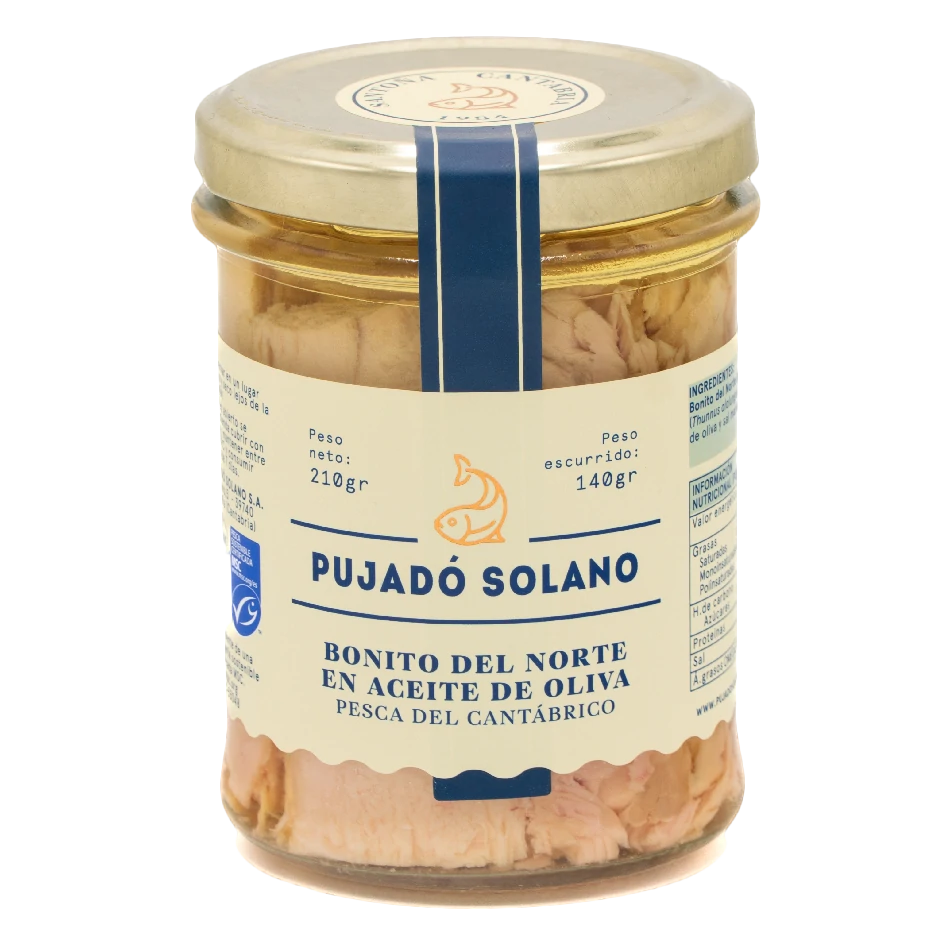 Tarro de Cristal de Bonito del Norte en Aceite de Oliva (210 g)