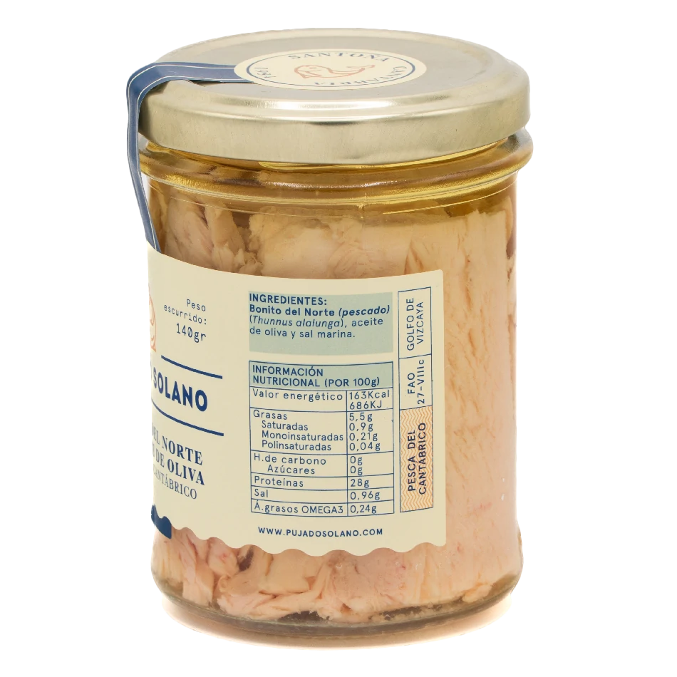 Tarro de Cristal de Bonito del Norte en Aceite de Oliva (210 g)