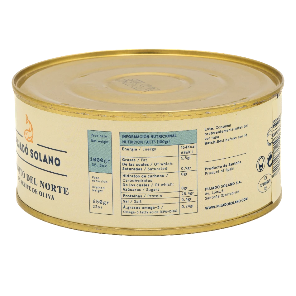 Lata de Bonito del Norte en Aceite de Oliva (1000 g)