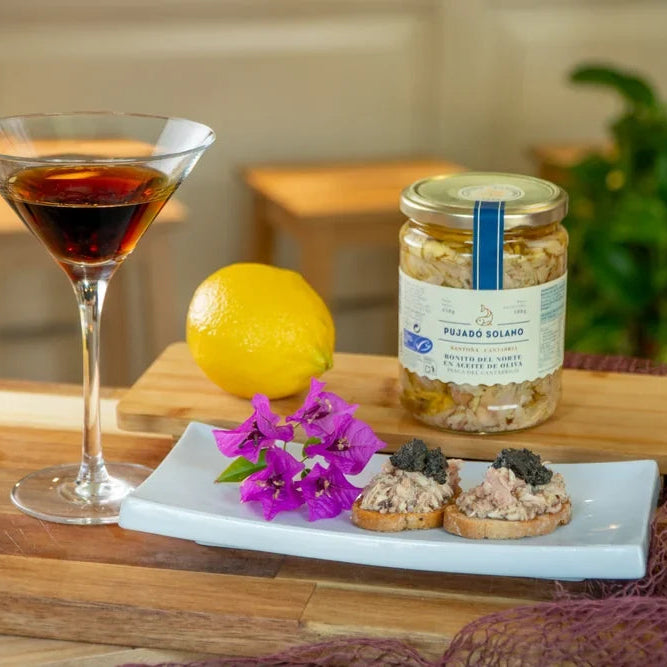 Tarro de Trozos de Bonito del Norte en Aceite de Oliva (450 g)