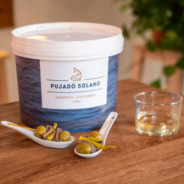 Cubo de Gildas de Anchoa de Santoña (100 Piezas)