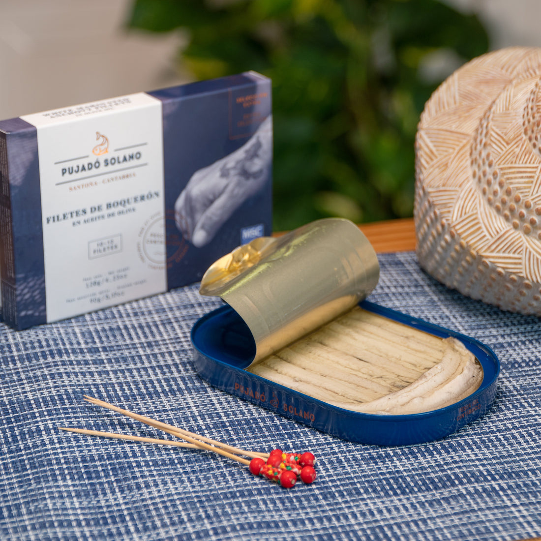 Lata 10-12 Filetes de Boquerón del Cantábrico «Selección Extra» en Aceite de Oliva (120 g)