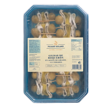 Tarrina de Gildas de Boquerón del Cantábrico (12 Piezas, 500 g)