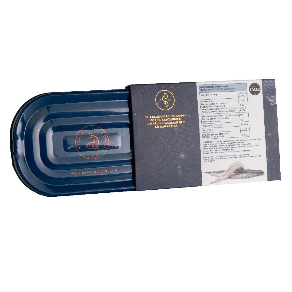 Lata 10-12 Filetes de Boquerón del Cantábrico «Selección Extra» en Aceite de Oliva (120 g)