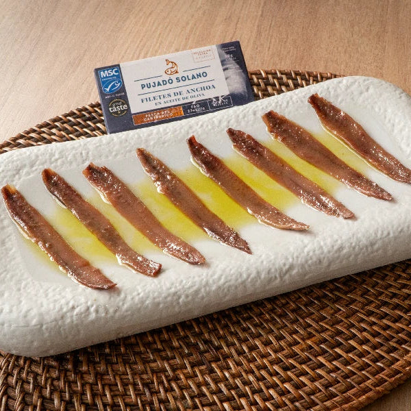 Lata 8 Filetes de Anchoas del Cantábrico «Selección Extra» (50 g)