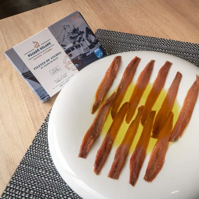 Lata 10-12 Filetes de Anchoa del Cantábrico «Selección Extra» en Aceite de Oliva (120 g)
