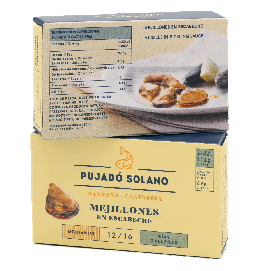 Lata de Mejillones en Escabeche (120 g)