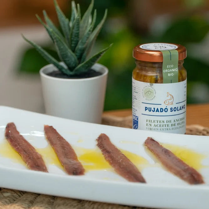 Tarro de Anchoas del Cantábrico en AOVE Ecológico (100 g)