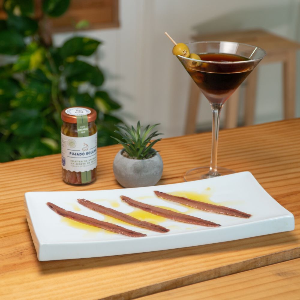 Tarro de Anchoas del Cantábrico en AOVE Ecológico (100 g)