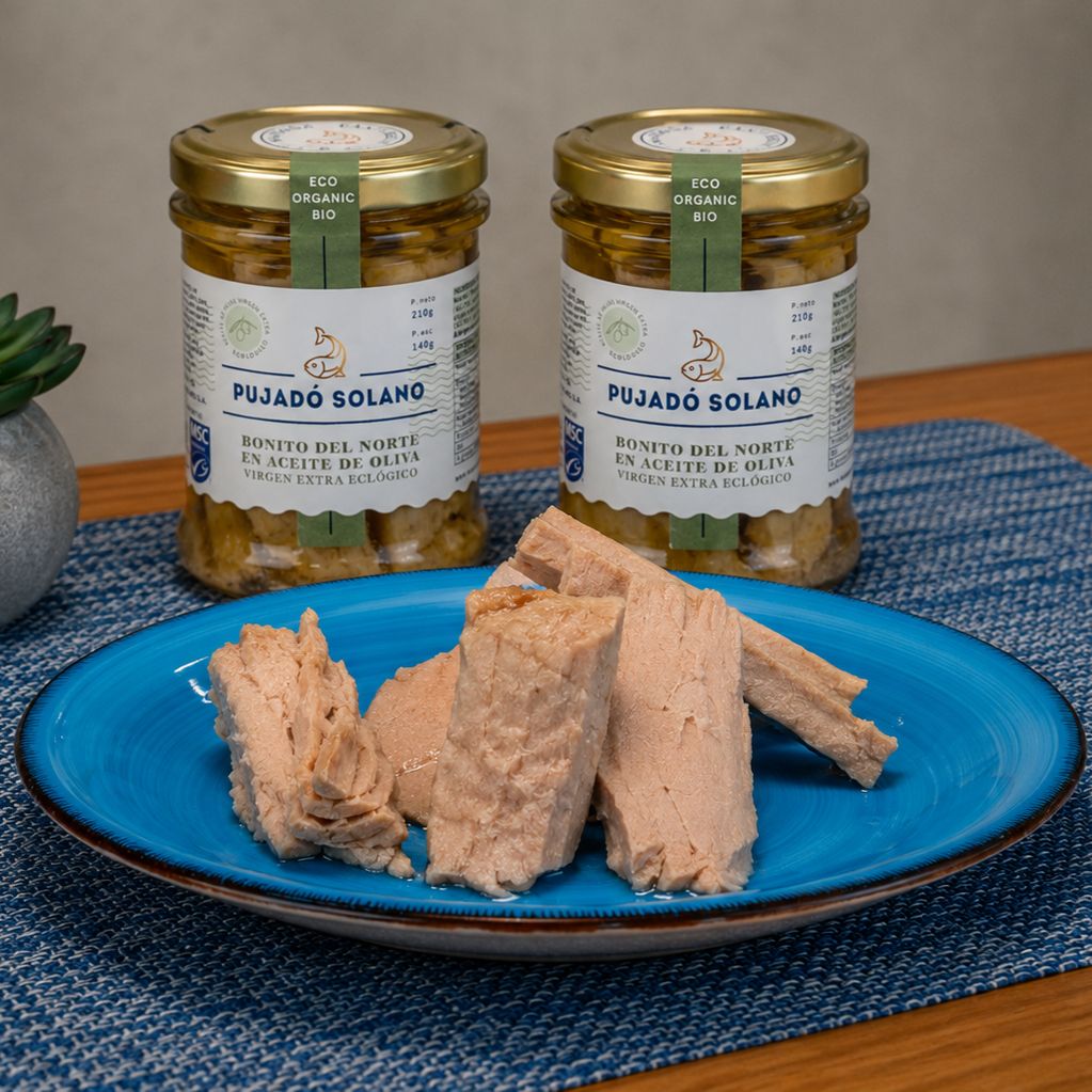 Tarro de Bonito del Norte en AOVE Ecológico (210 g)