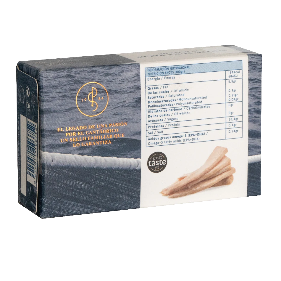 Lata de Ventresca de Bonito del Norte en Aceite de Oliva "Selección extra" (120g)