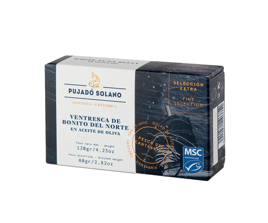 Lata de Ventresca de Bonito del Norte en Aceite de Oliva "Selección extra" (120g)