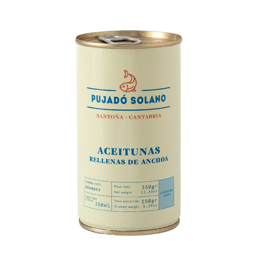 Lata de Aceitunas Rellenas de Anchoa (350 g)