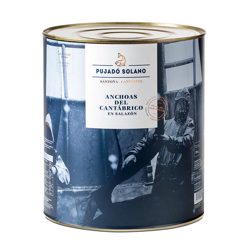 Lata de Anchoas del Cantábrico «Selección Extra» en Salazón (10 kg)