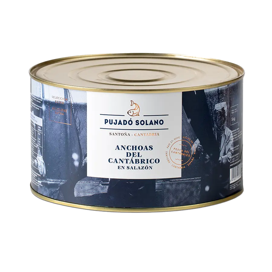 Lata de Anchoas del Cantábrico «Selección Extra» en Salazón (5 kg)