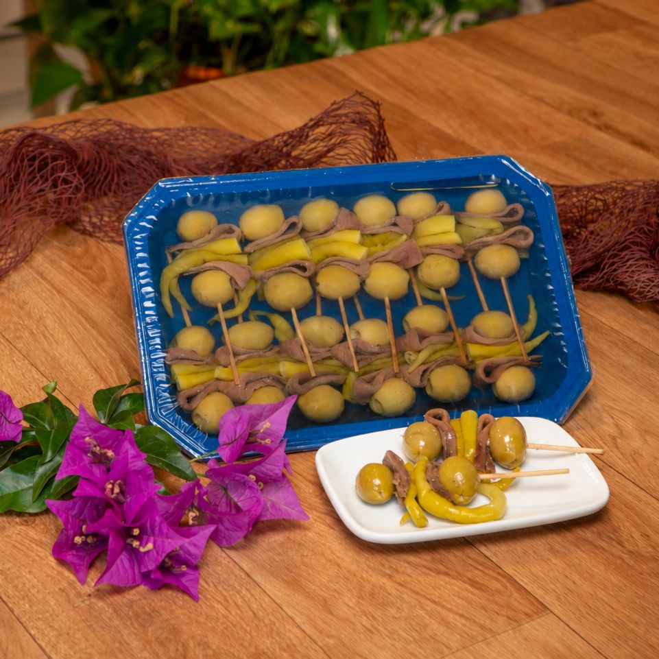 Tarrina de Gildas de Anchoa del Cantábrico (12 Piezas, 500 g)