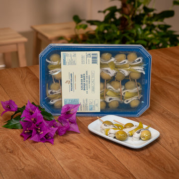 Tarrina de Gildas de Boquerón del Cantábrico (12 Piezas, 500 g)