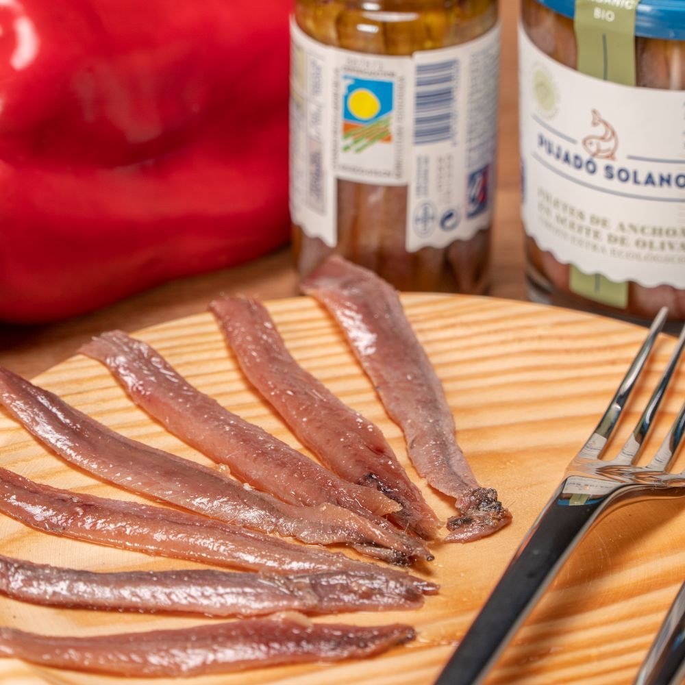 Tarro de Anchoas del Cantábrico "Marinero" en AOVE Ecológico (235 g)