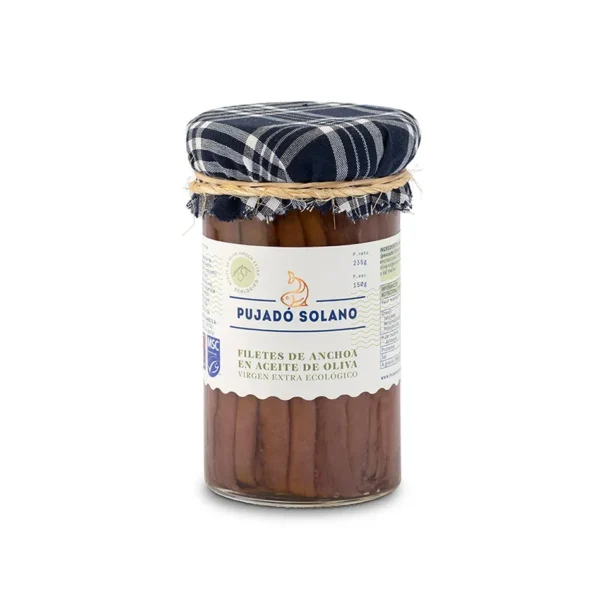 Cantabrian Anchovies from Costera in Organic Extra Virgin Olive Oil 235g Glass Glass Jar