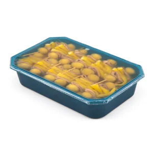 Jar of Cantabrian anchovy gildas in sunflower oil 24 pieces 900g
