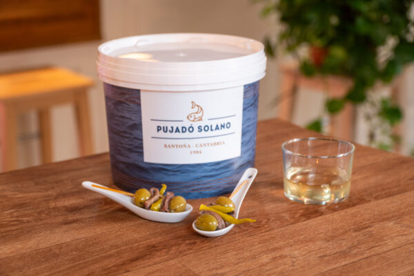 Cubo de Gildas de Anchoa de Santoña (100 Piezas) - Imagen 2